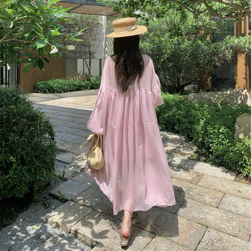 LunaMesh Midi Dress
