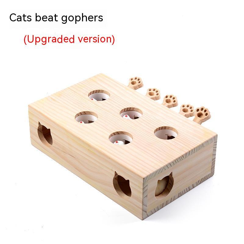 Wooden Peek-a-Paw