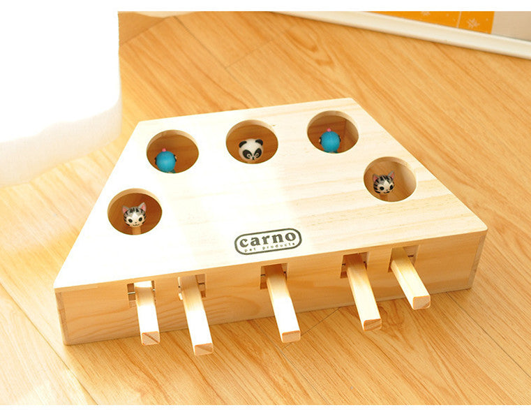 Cat Wood Interactive Toy™