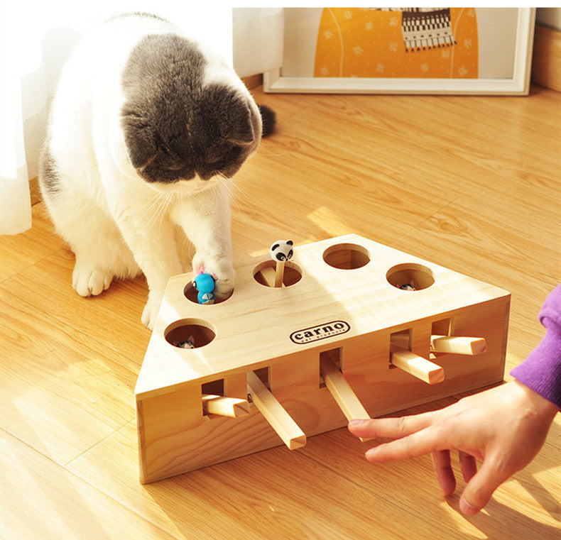 Cat Wood Interactive Toy™