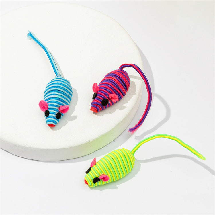 WhiskerWhirl Colorful Winding Mouse Toy™