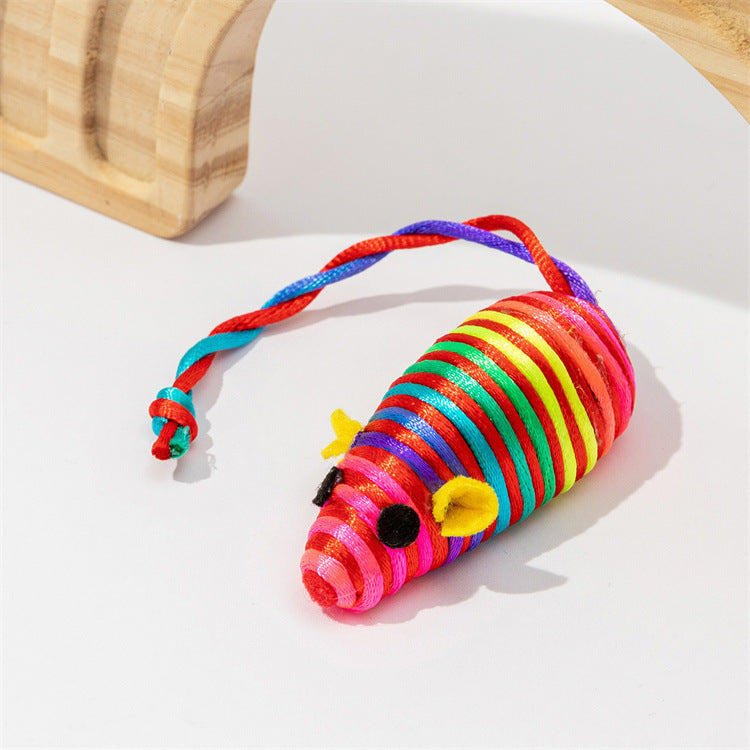 WhiskerWhirl Colorful Winding Mouse Toy™