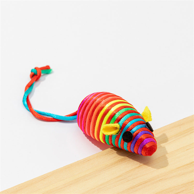 WhiskerWhirl Colorful Winding Mouse Toy™