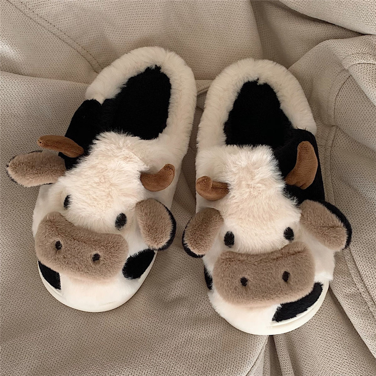 Kawaii Cow Cuddle Slippers™