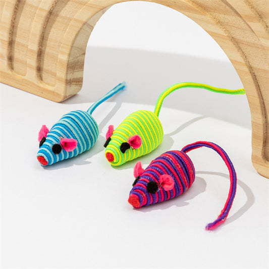 WhiskerWhirl Colorful Winding Mouse Toy™