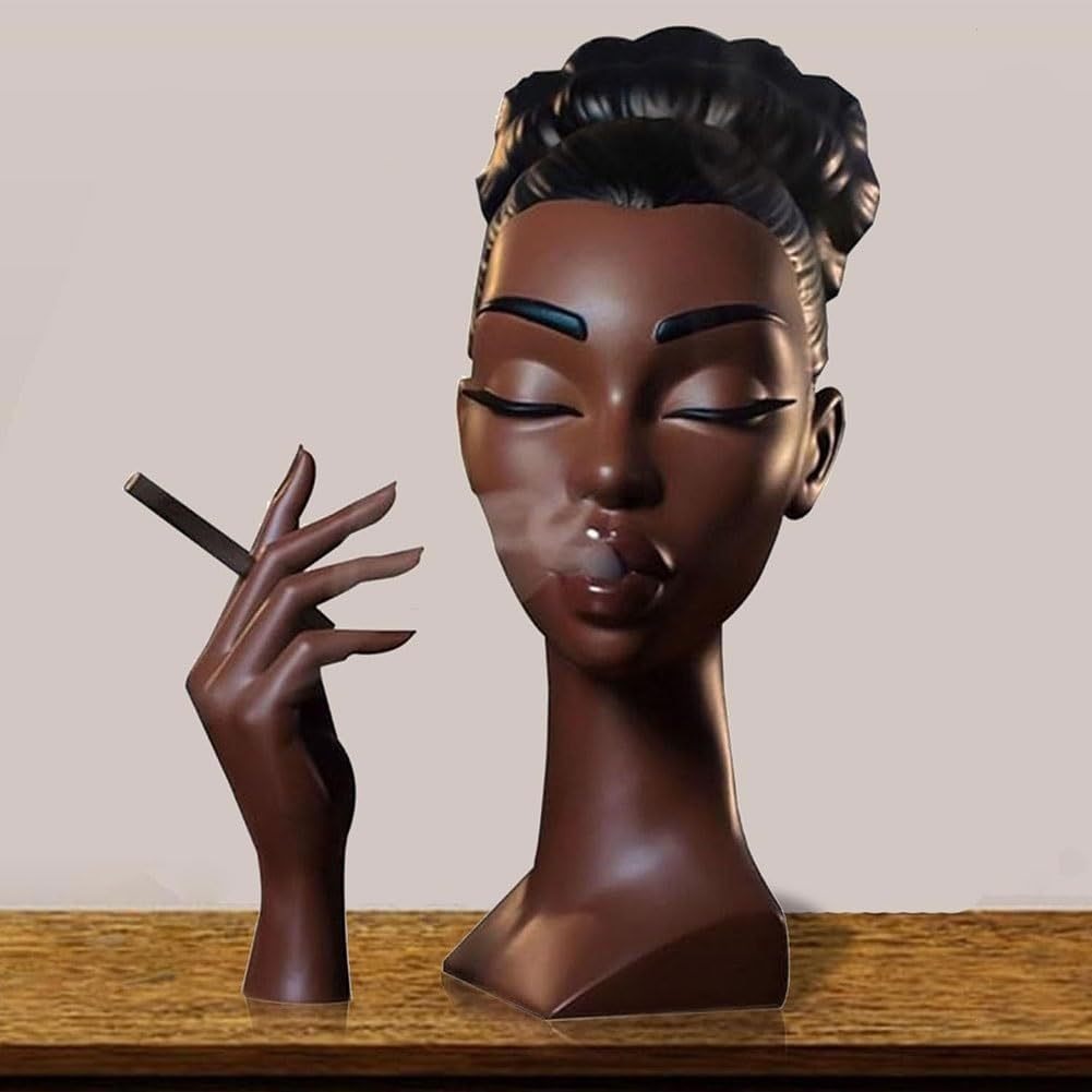 Lady Smoking Resin Sculpture™