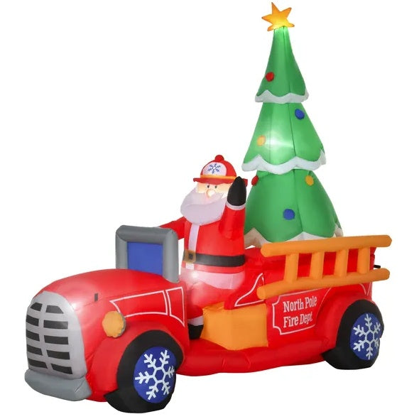 Santa Fire Truck Inflatable™