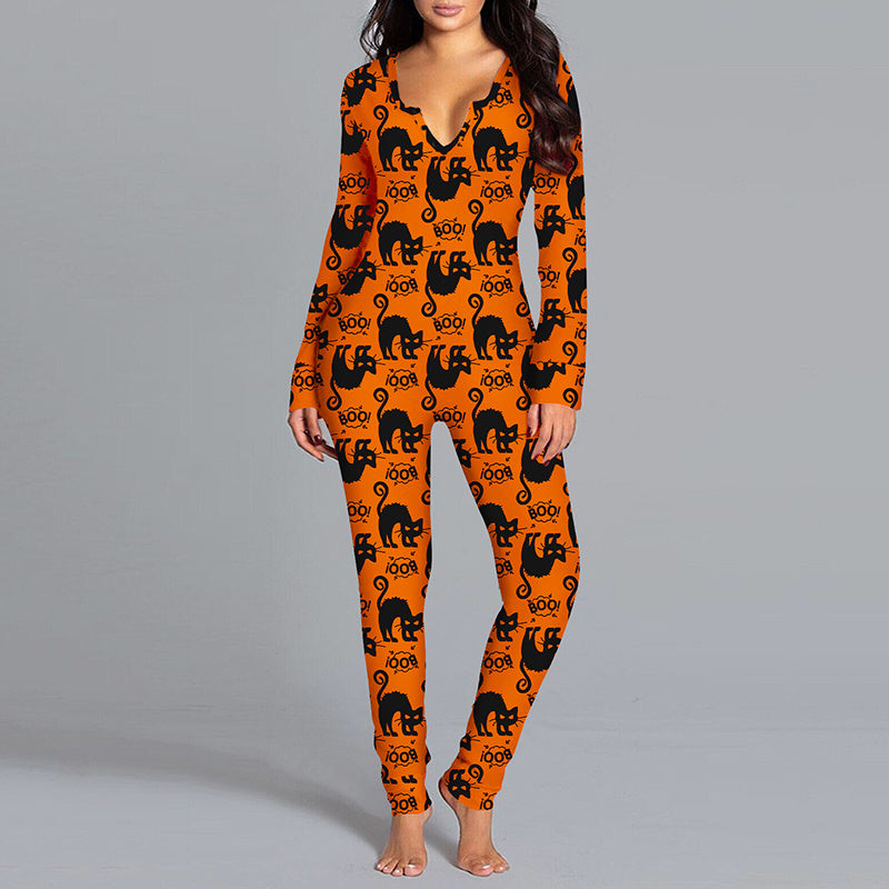 Spooky Chic Halloween Jumpsuit™