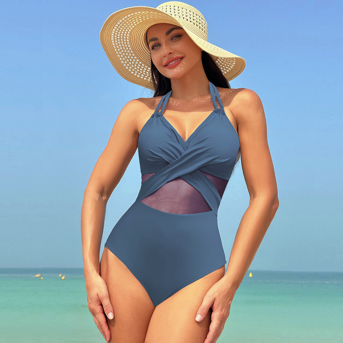 AquaGlide Cross-Strap Swimsuit™