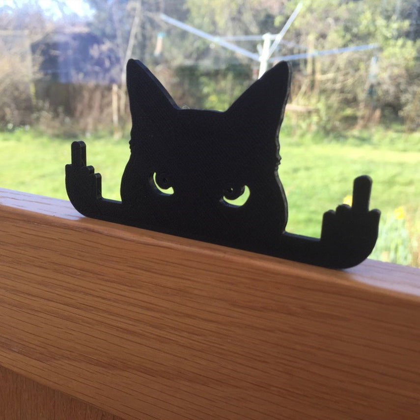 PurrfectStyle Cat Middle Finger Decoration™