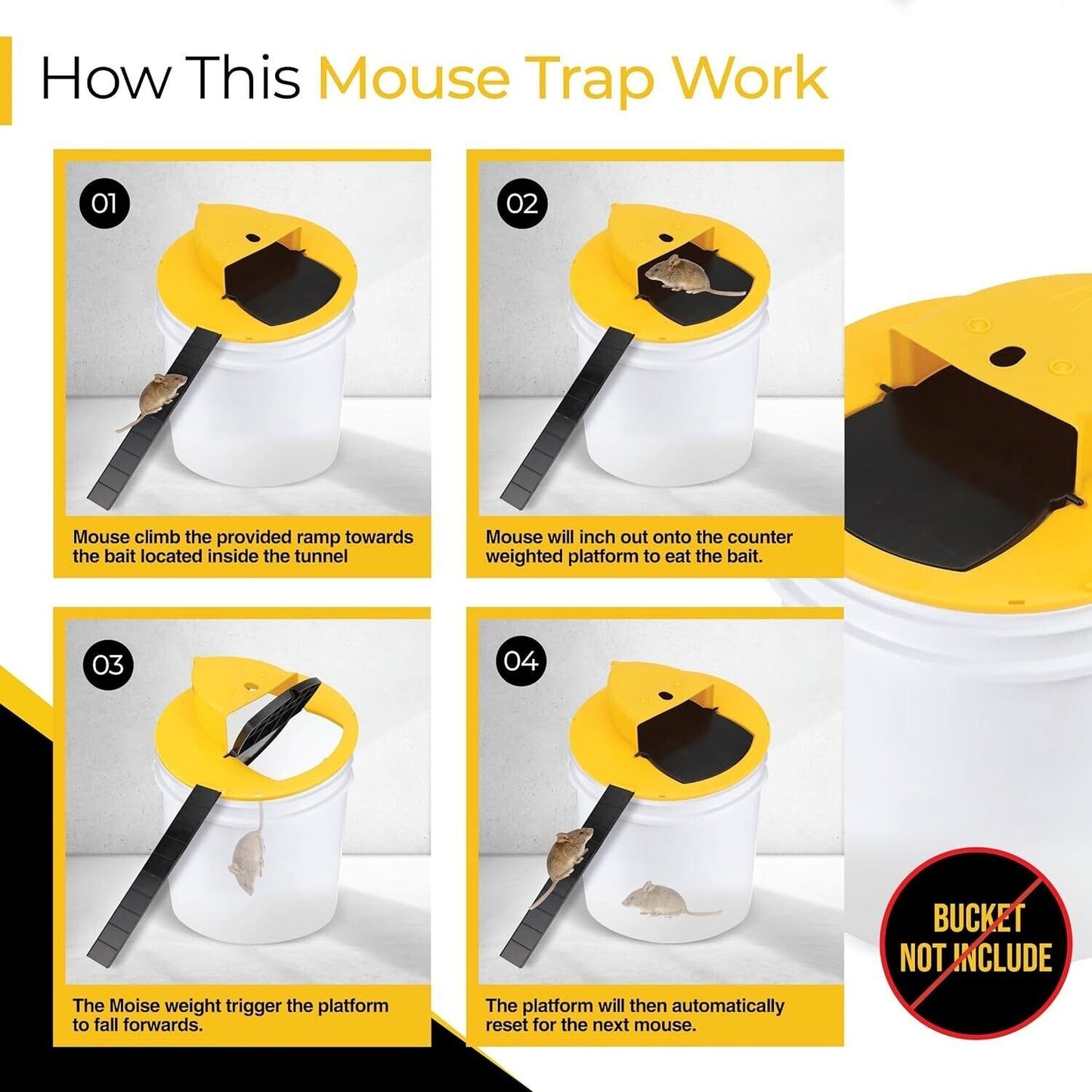 Bucket Lid Mouse Trap™