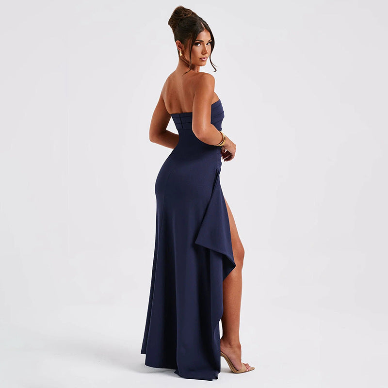 GlamGlide Strapless Split Dress™