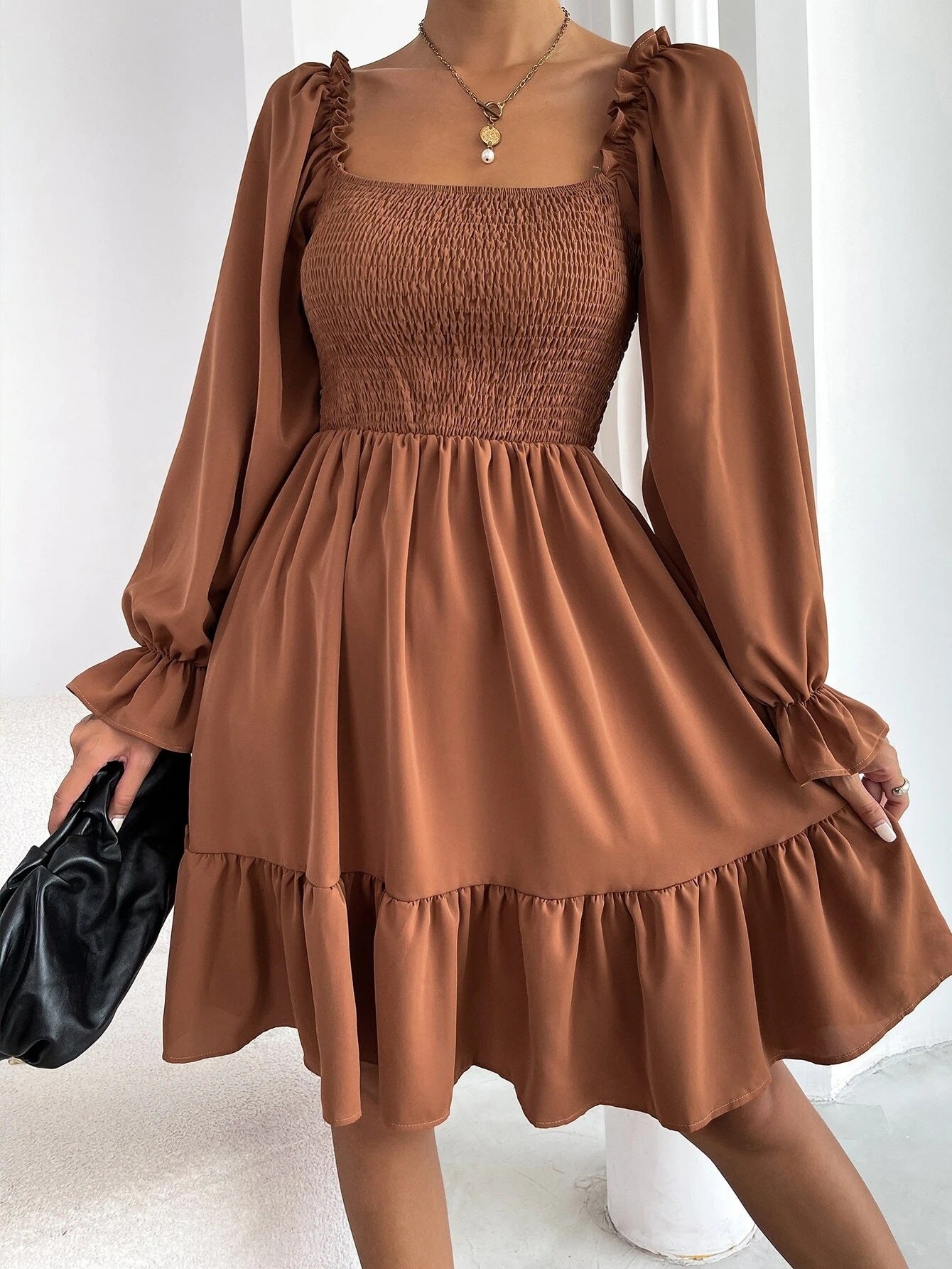 Boho Flare Ruffle Dress ™