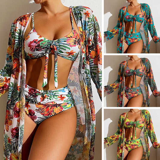 ElegantWaves Three-Piece Swim Set™