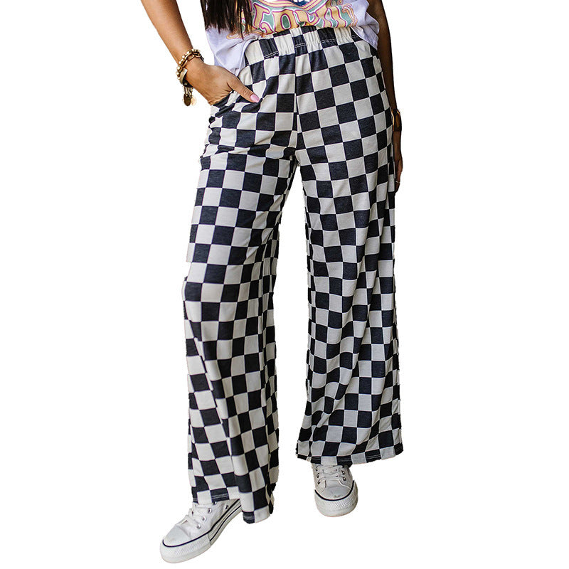 PlaidChic Wide-Leg Pant™