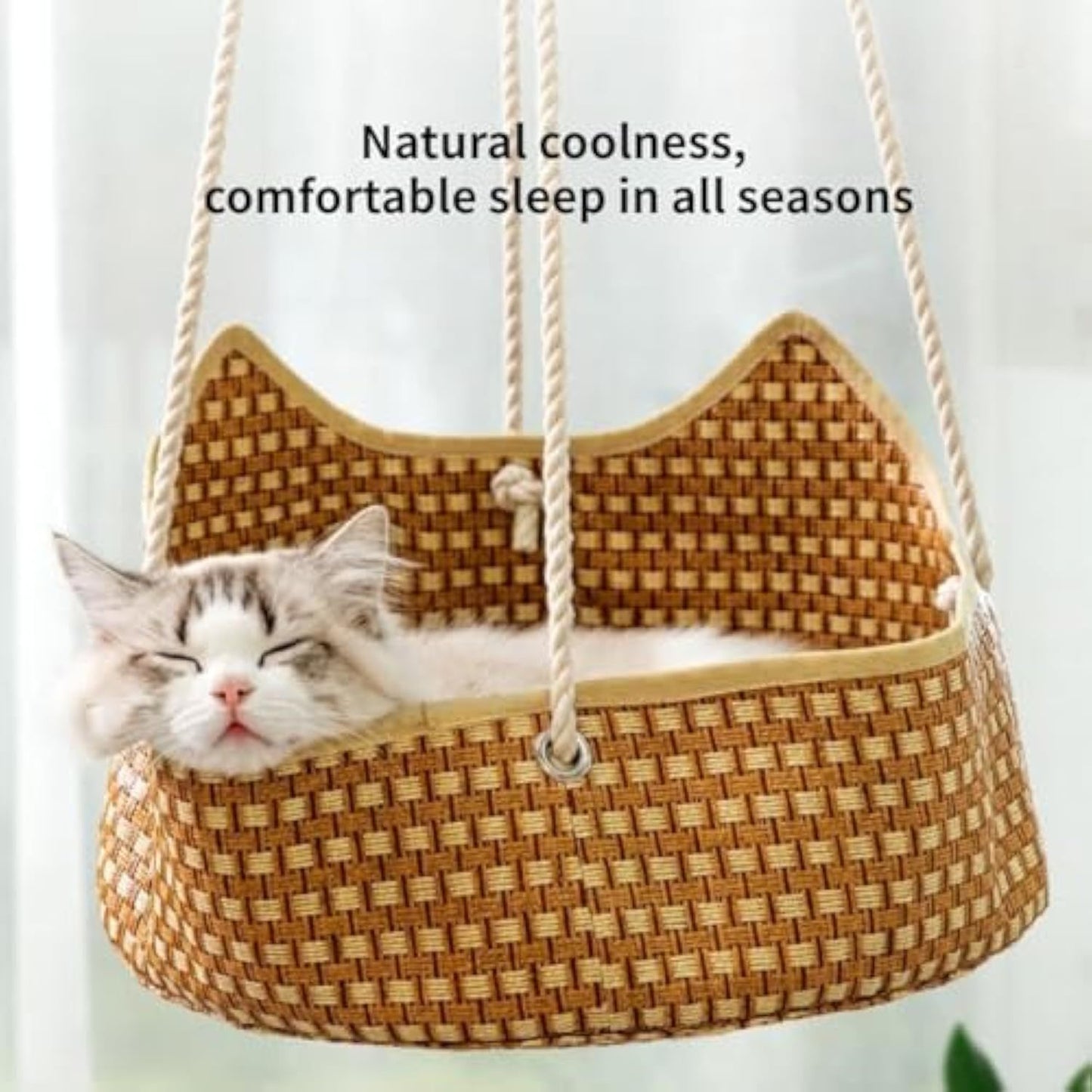 Whisker Haven Rattan Cat Hammock™