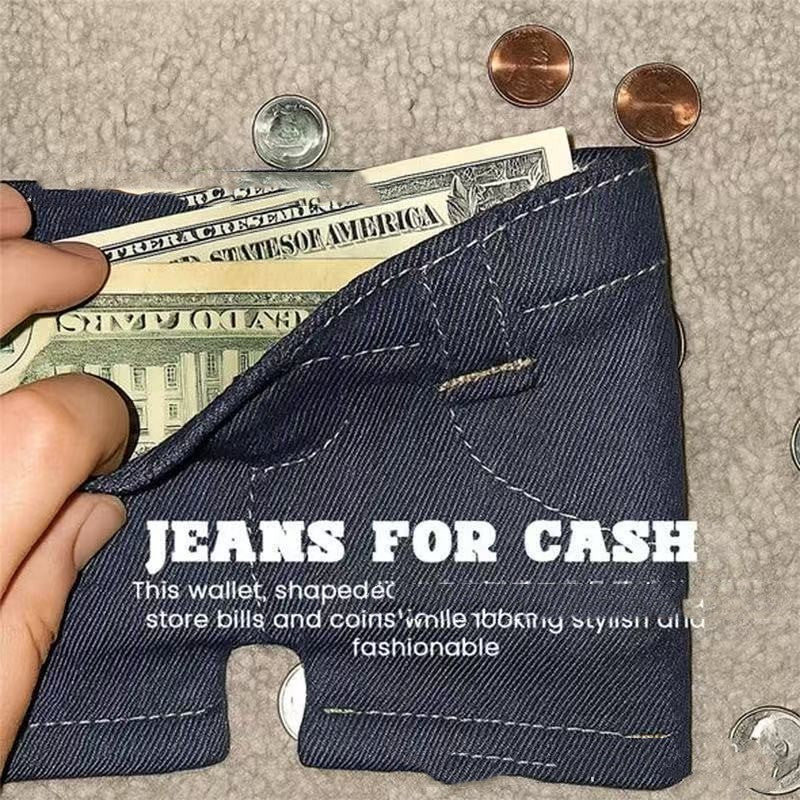 Foldable Jeans Shape Purse