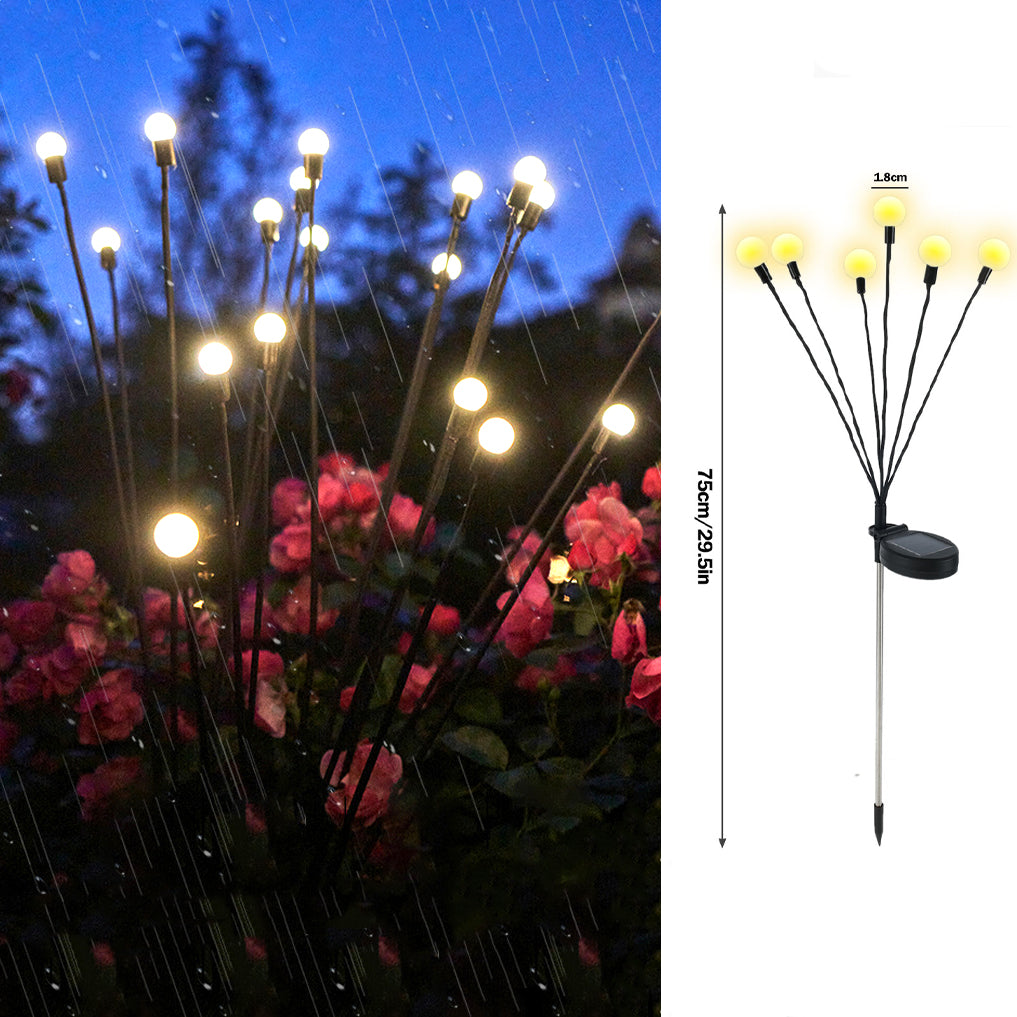 Decoración de jardín al aire libre con luz solar Firefly