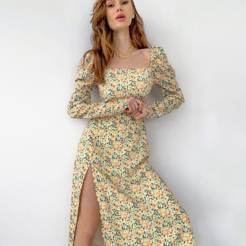 DaisyDream Long-Sleeved Slit Dress™