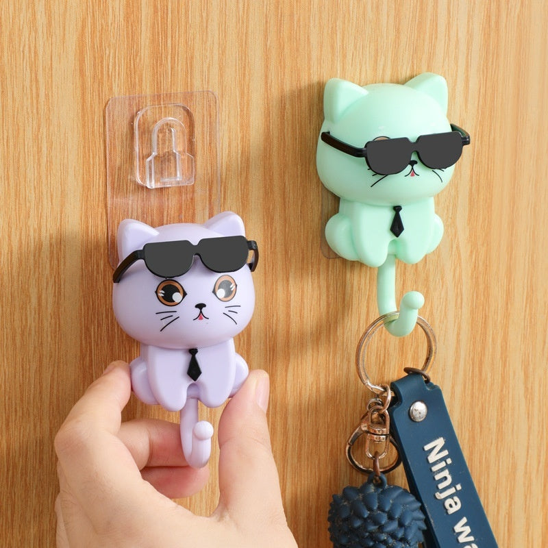 Creative Cat Headband Sunglasses Cartoon Hook Punch-free