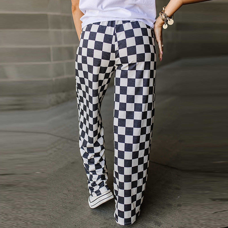 PlaidChic Wide-Leg Pant™