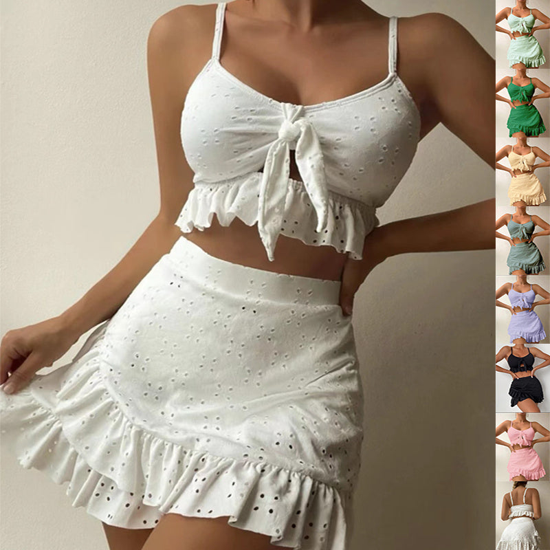 Seaside Ruffle Elegance Swim Set