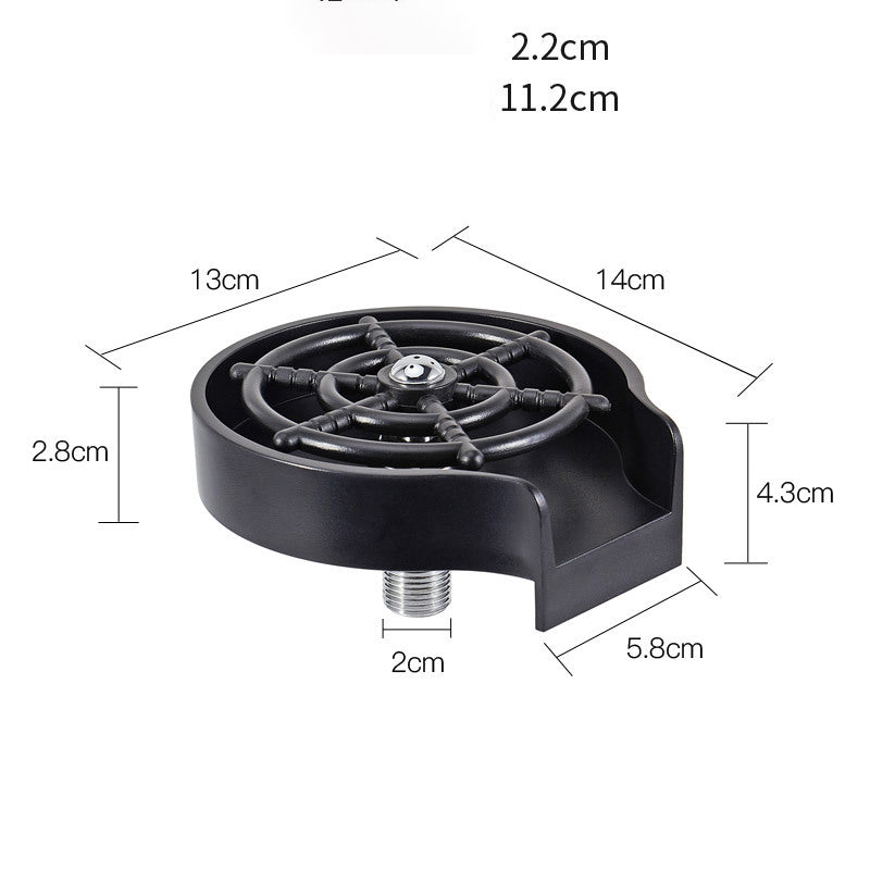 Grifo de lavabo con arandela de copa de mostrador 