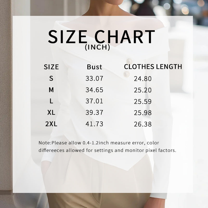 Women's Off Shoulder Y2K Top, Long Sleeve Slim Fit Asymmetrical Shirt