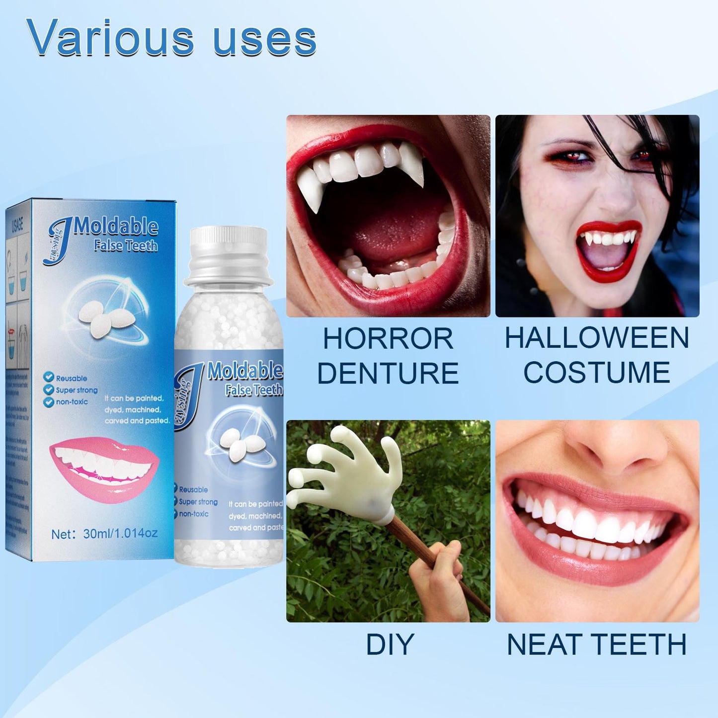 Moldable False Teeth™