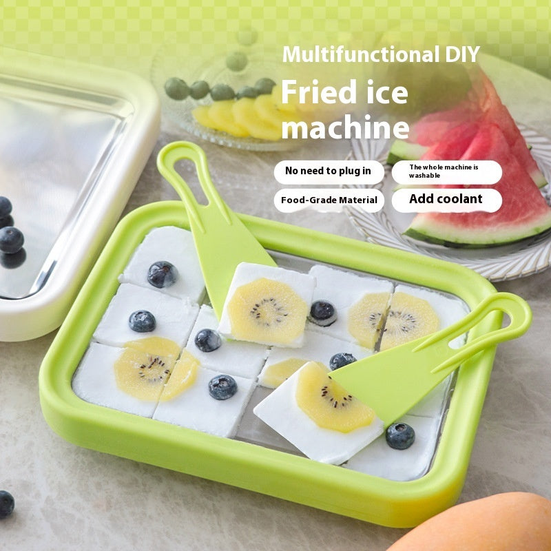 Children's Handmade DIY Fried Ice Machine Household Small Fried Yogurt Machine