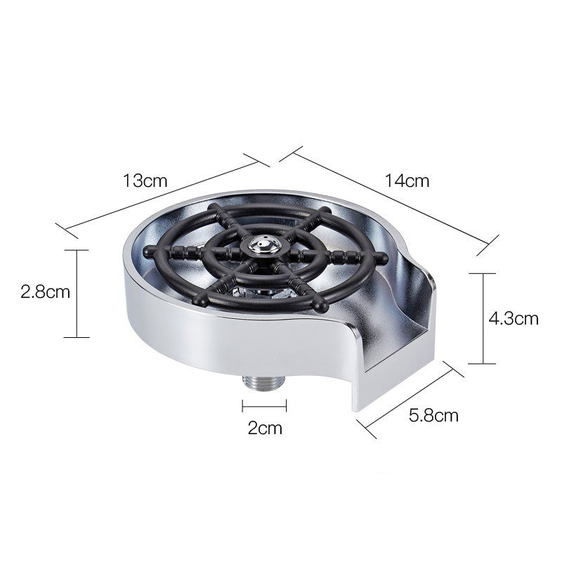 Grifo de lavabo con arandela de copa de mostrador 