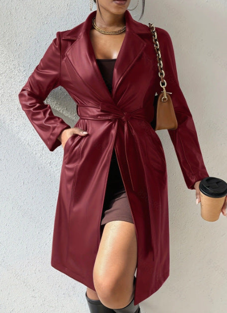 Chic Leather Trench ™