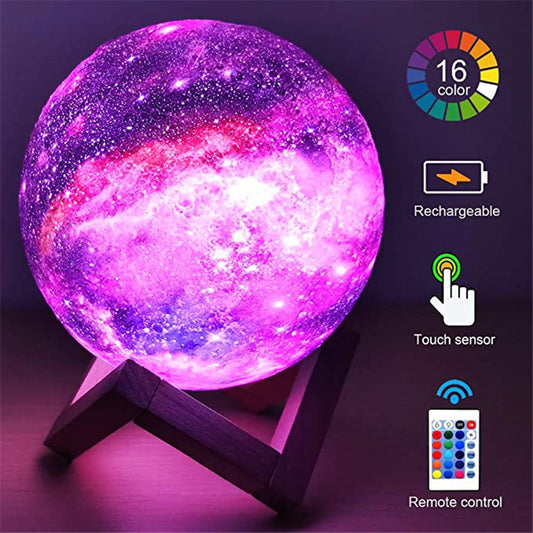 LunaGlow™ 3D Starry Moon Lamp™