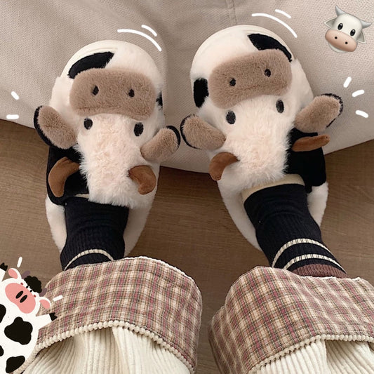 Kawaii Cow Cuddle Slippers™