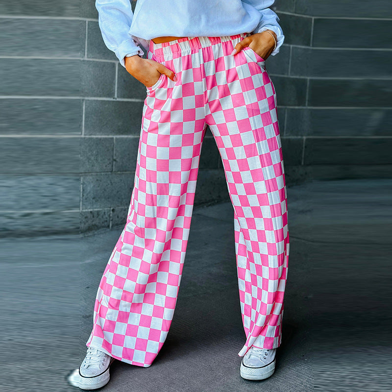 PlaidChic Wide-Leg Pant™