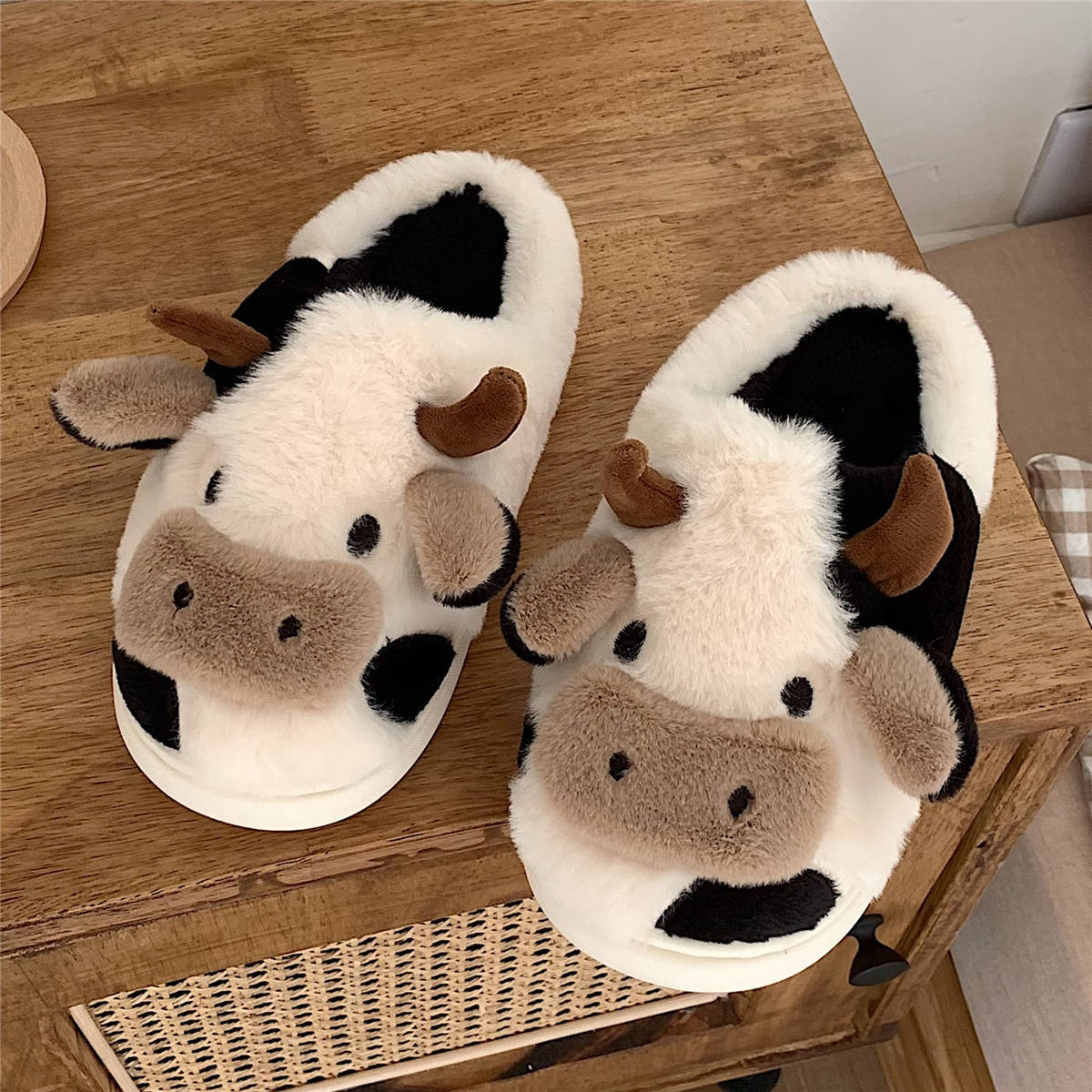 Kawaii Cow Cuddle Slippers™