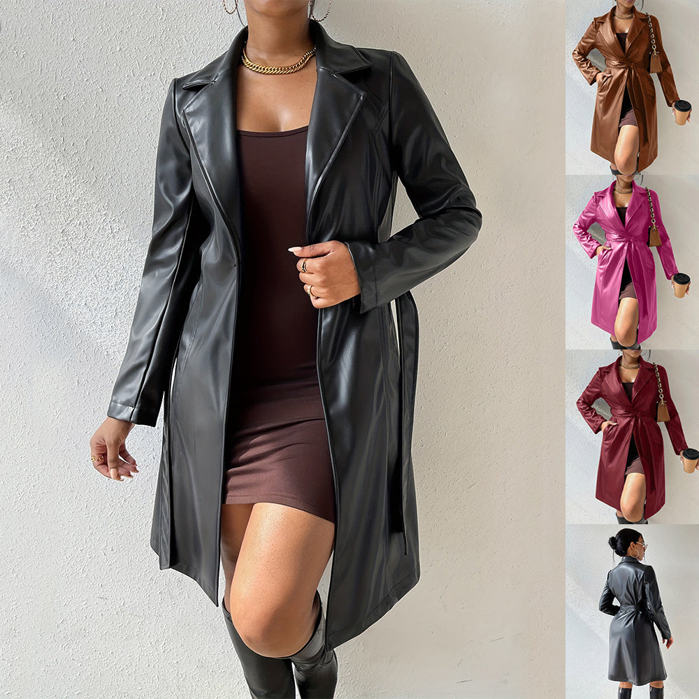 Chic Leather Trench ™