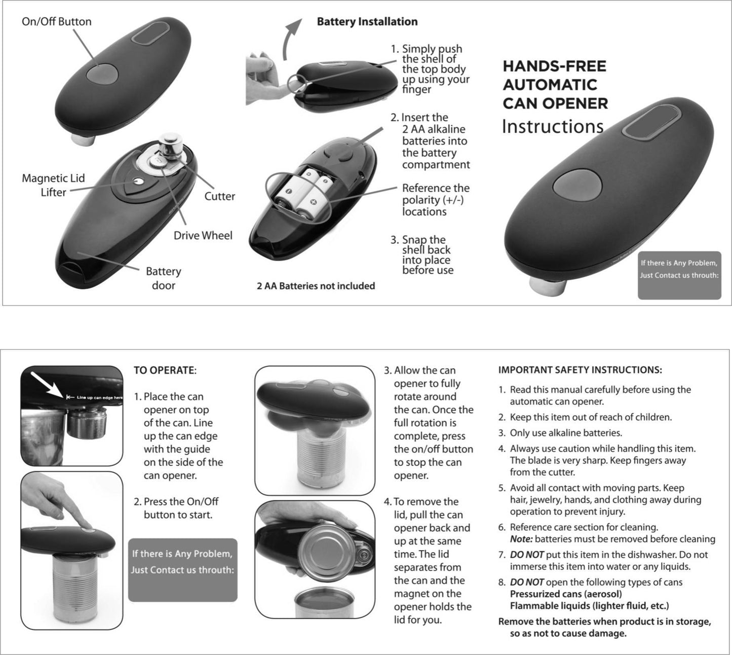 EasyOpen Electric Can Opener™