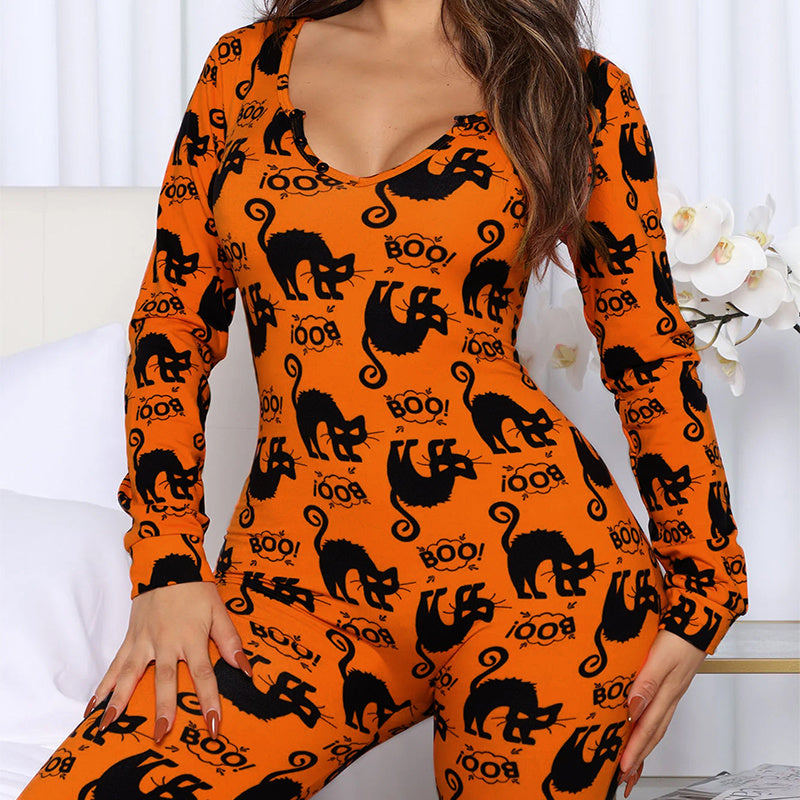 Spooky Chic Halloween Jumpsuit™