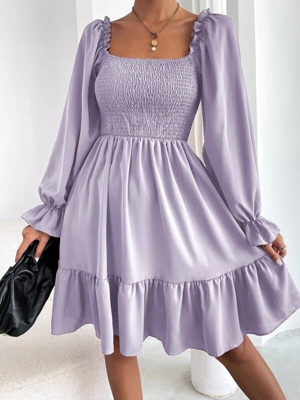 Boho Flare Ruffle Dress ™