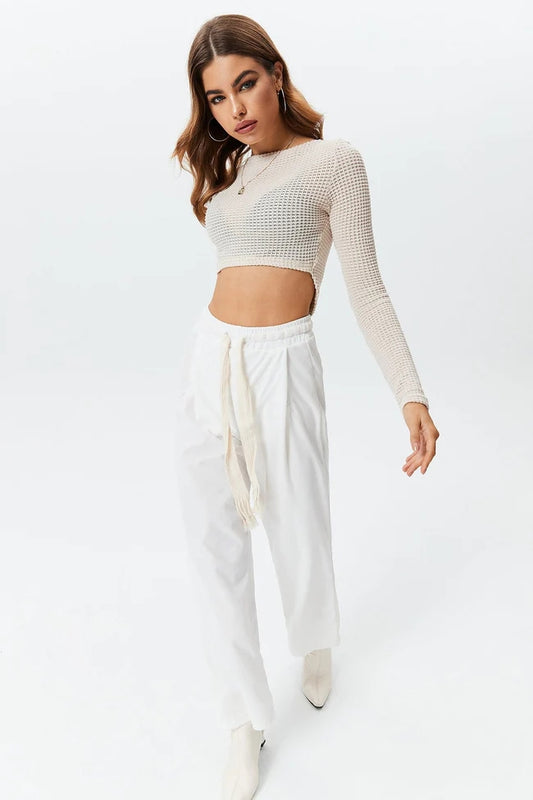 Knit Cropped T-Shirt™