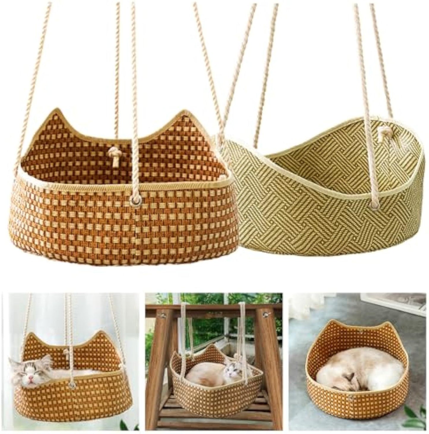 Whisker Haven Rattan Cat Hammock™