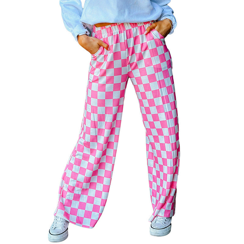 PlaidChic Wide-Leg Pant™