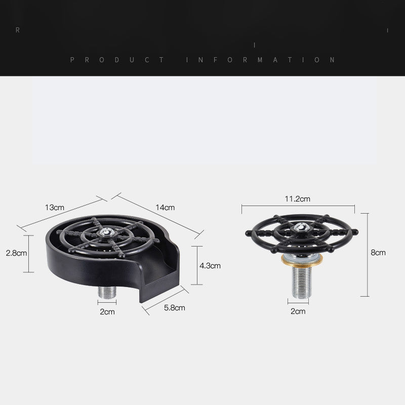 Grifo de lavabo con arandela de copa de mostrador 