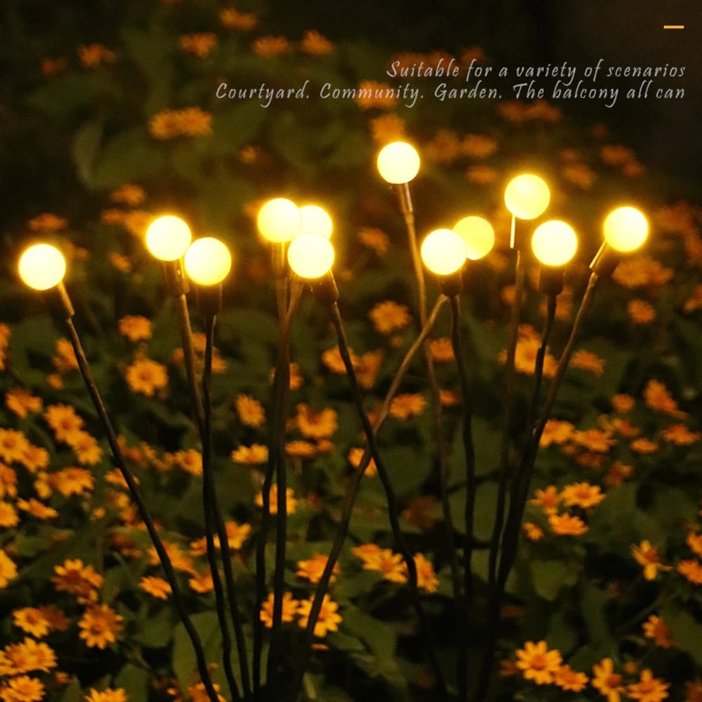 Decoración de jardín al aire libre con luz solar Firefly