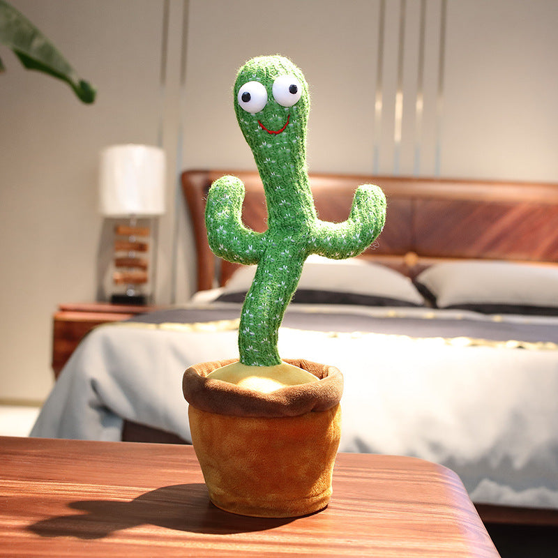 Juguete de peluche de cactus bailando