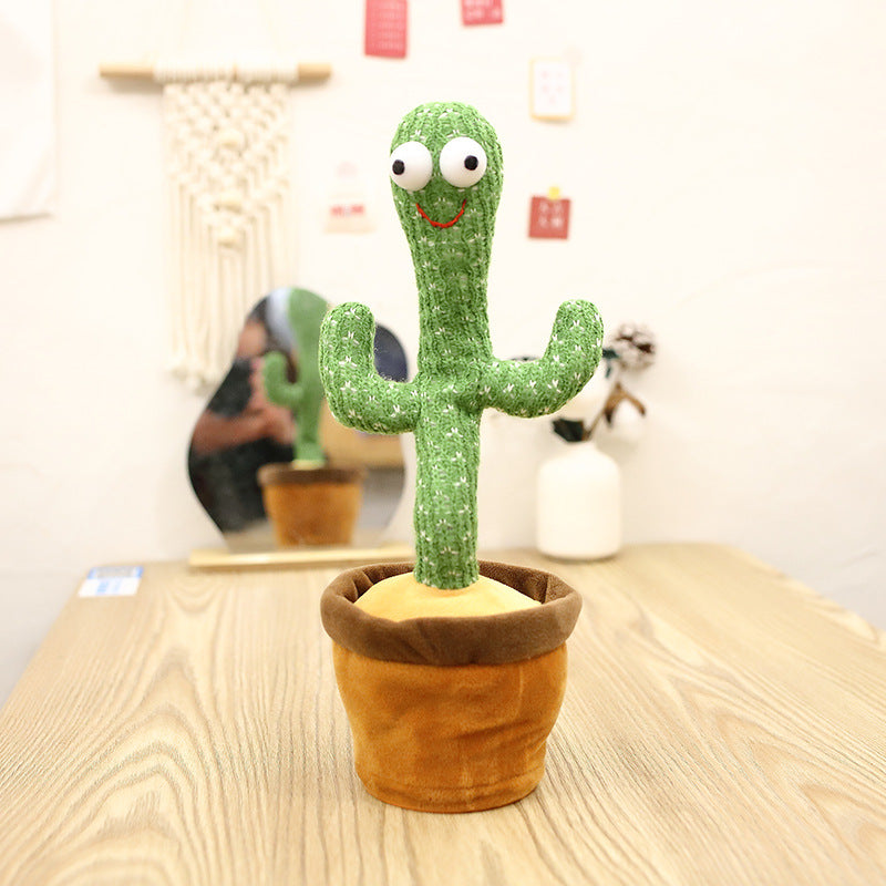 Juguete de peluche de cactus bailando