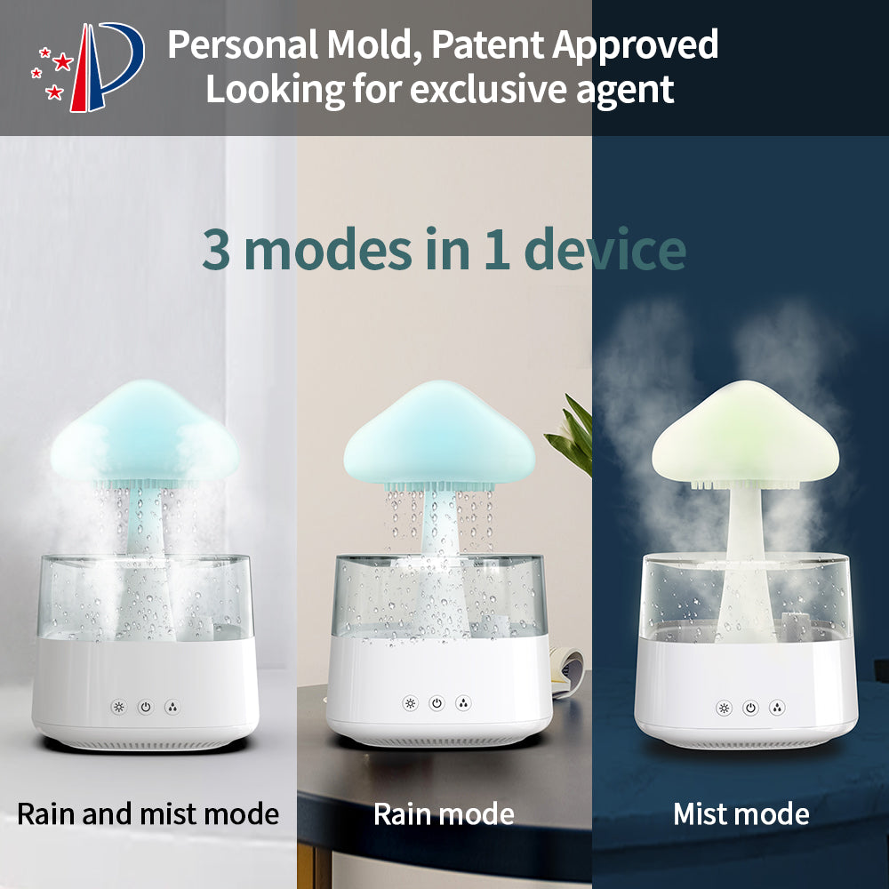 Humidificador de escritorio 2 en 1 Aromaterapia Rain Cloud