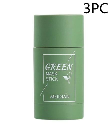 Mascarilla de té verde Clay Stick Anti-Acné Mascarilla de algas blanqueadoras Cuidado de la piel